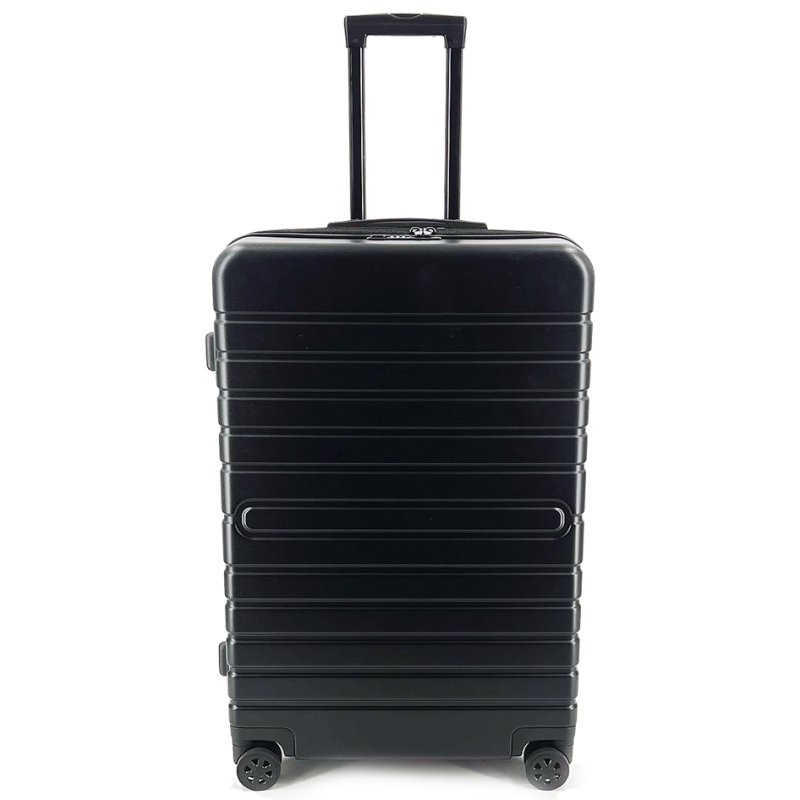 Reistrolley uit 50% gerecycled ABS, maat L, zwart